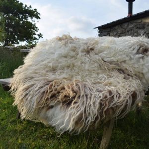 felted fleece sheepskin rug