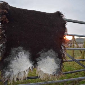 felted wool rug back