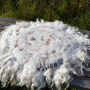 alice felted wool seat cover