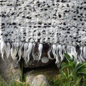 peg loom woven wool rug
