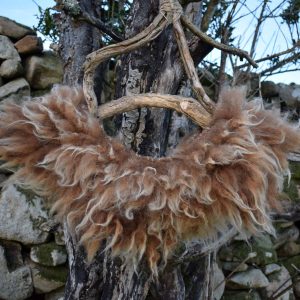 felted wild wool collar