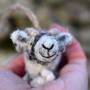 cute swaledale sheep needle felted