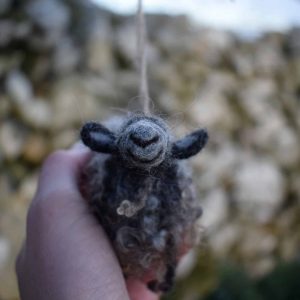 needle felted gotland sheep