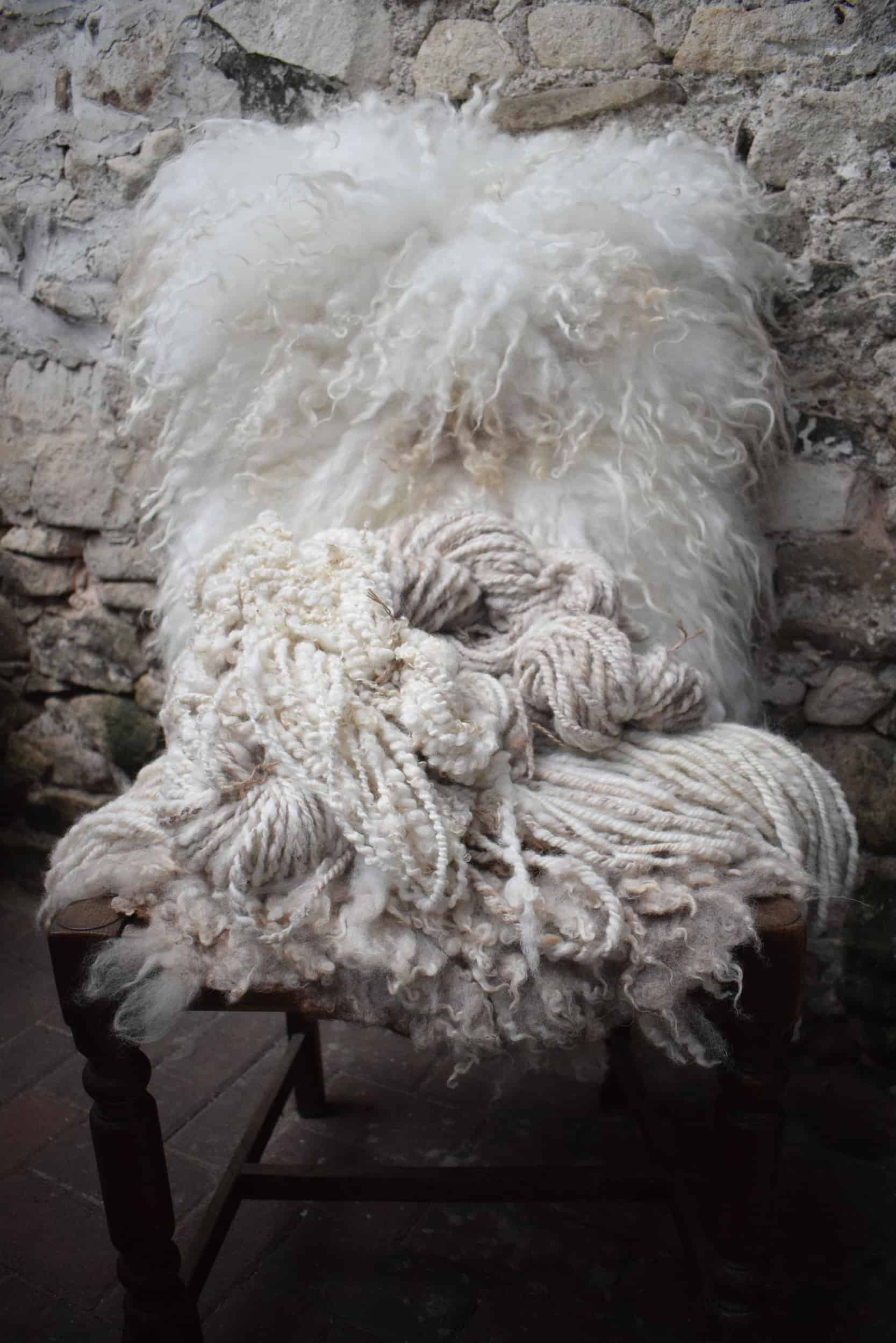 felted fleece handspun wool cushion woven wool vegetarian sheepskin dotty icelandic cross
