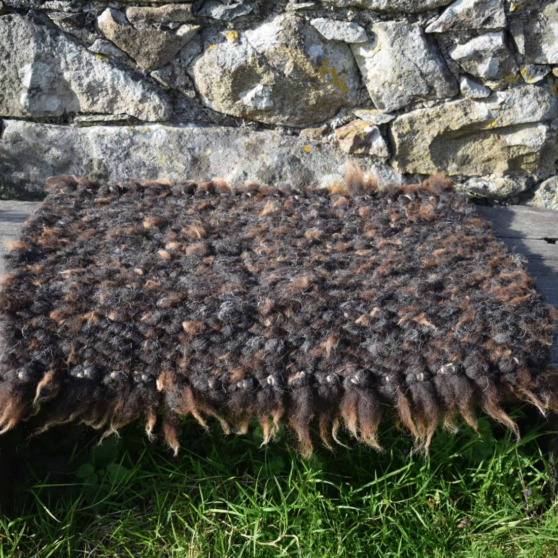 Sheep Rag Pegloom Natural Woven Wool Rug Herdwick Handmade Vegetarian Beautiful ...