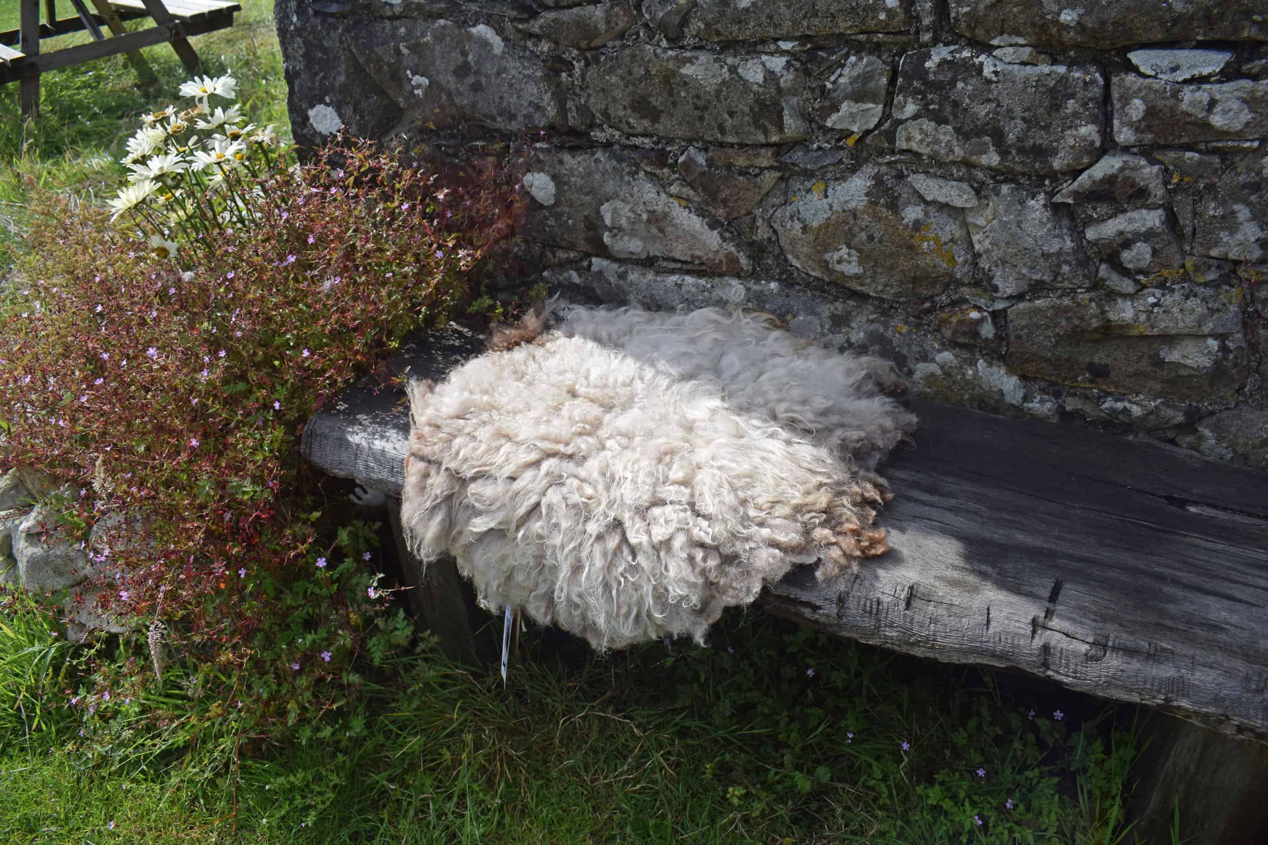 Felted fleece vegetarian sheepskin wool seat pad brown harriet ethical kind fiber 2