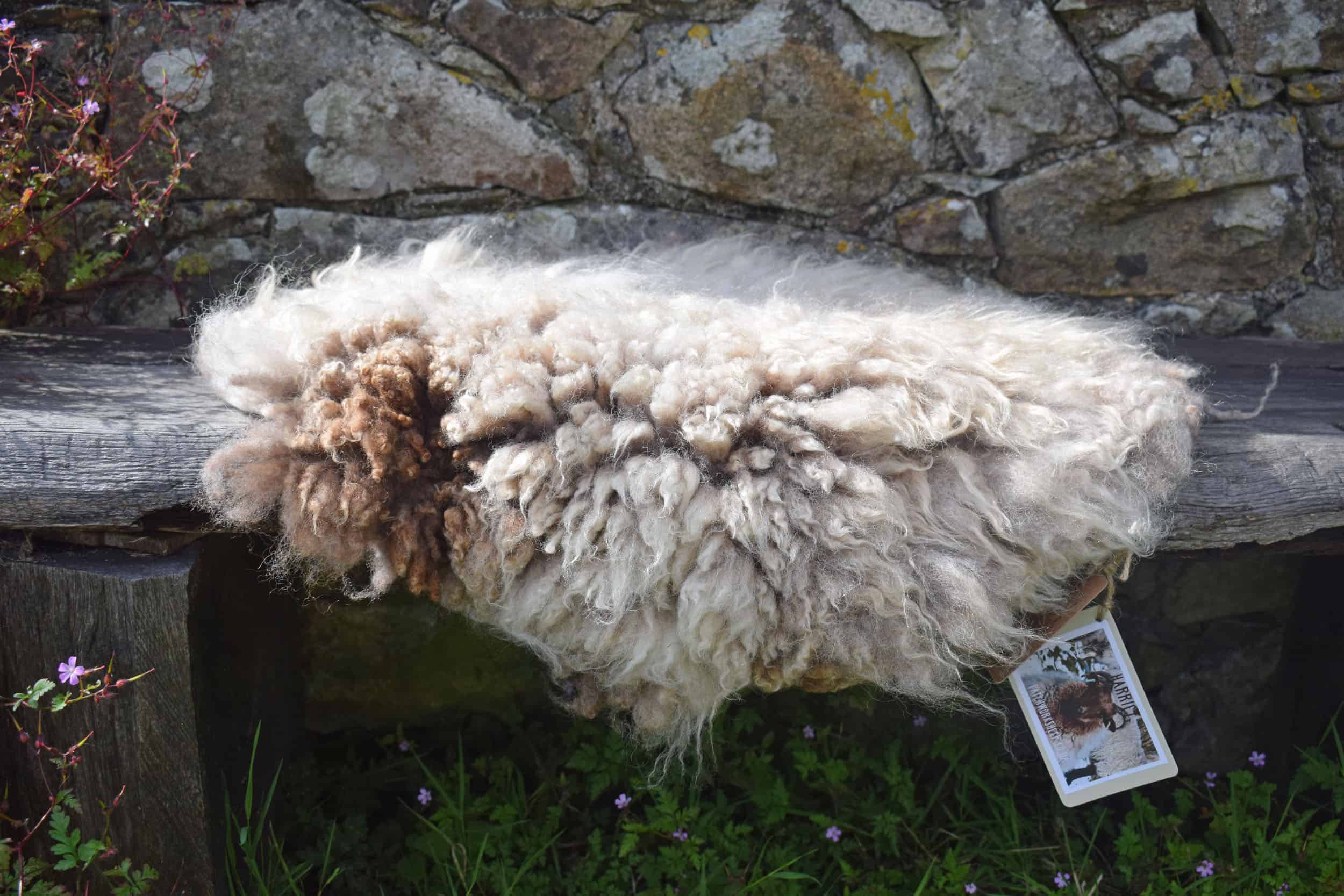 Felted fleece vegetarian sheepskin wool seat pad brown harriet ethical kind fiber 3