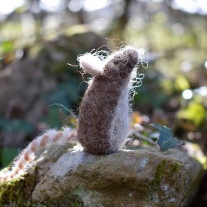 felted wool mouse