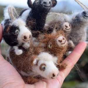 needle felted cow gifts