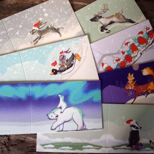 handmade Christmas cards set