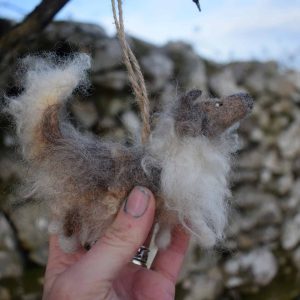 needle felted rough collie