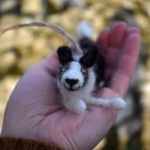 cute border collie wool gift
