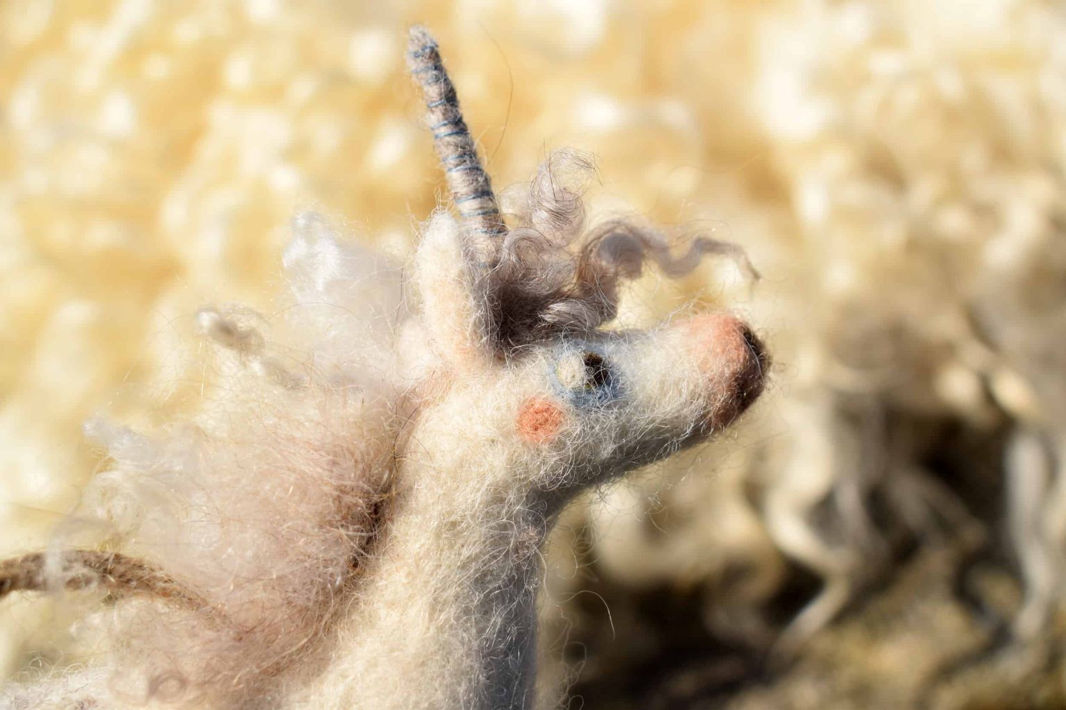 Unicorn Needle Felt Wool Decoration Sugarlump Gift Set Handcrafted unicorn-needle-felt-wool-decoration-sugarlump-gift-set-handcrafted