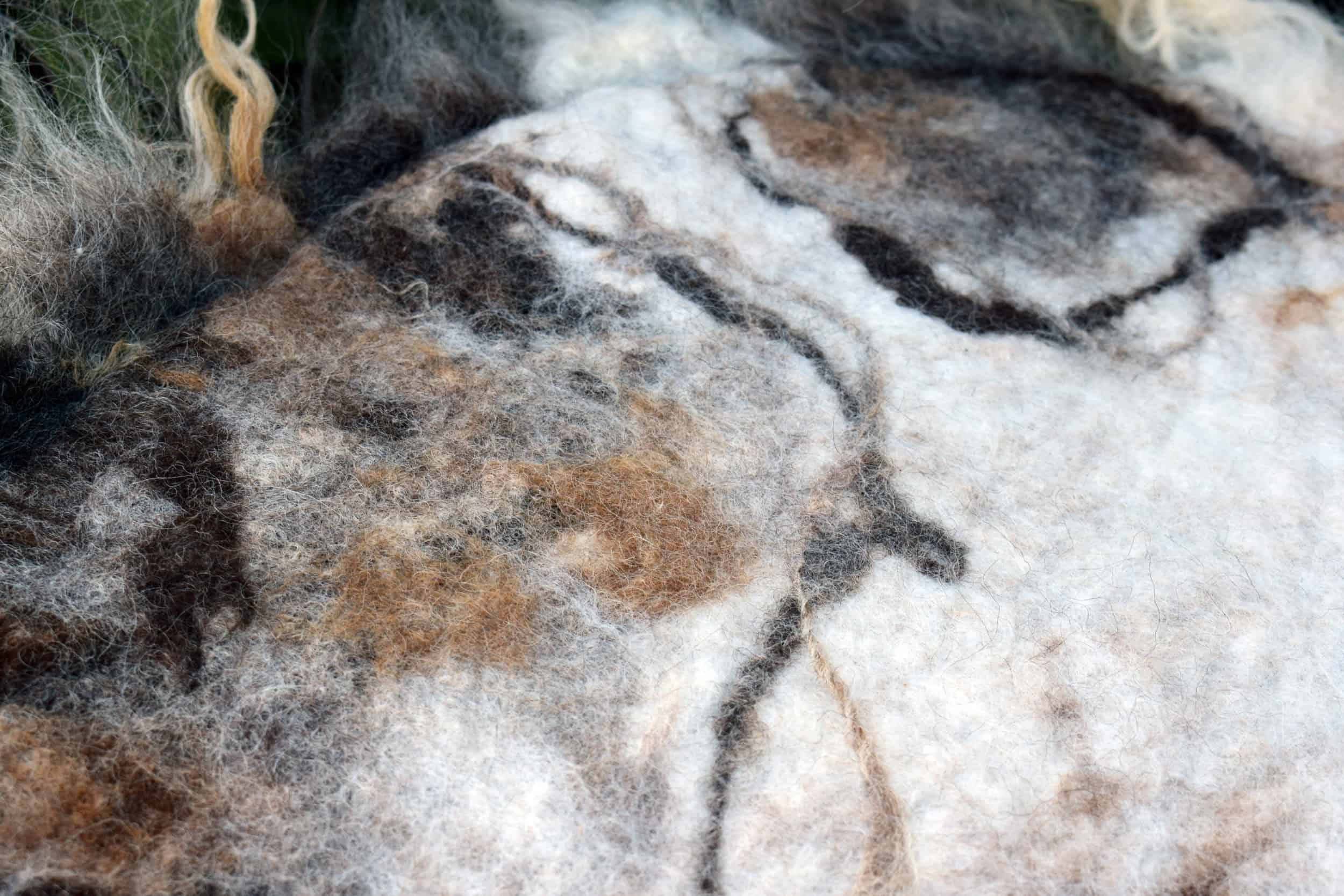 felted fleece seat pad vegetarian sheepskin natural eco friendly wool art cerrig mawr 11 vegetarian sheepskin seat pad